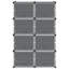 16 Pair Stackable Overdoor Shoe Organiser