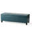 Modern Pu Leather Storage In Teal - 17.23W X 50.91L 16.54H, Enhances Home Ambiance Bench With Cover 50.91X17.23X16.54, Versatile Seating Option-413265833