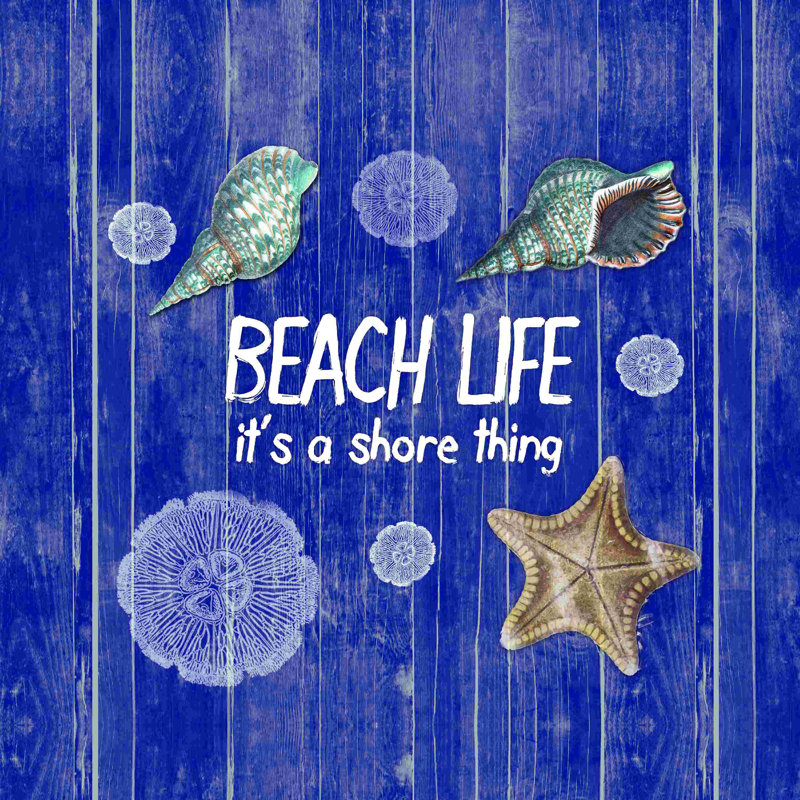 Beach Life Shore Thing, L 12 po x H 12 po