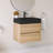 24" Wall-Mounted  Bathroom Vanity With Black Solid Surface Basin-813887017