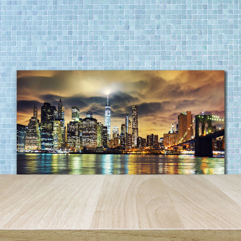 Alemanno Yellow - Manhattan New York - No Frame Print on Glass