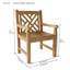 Vilano Teak Patio Dining Chair