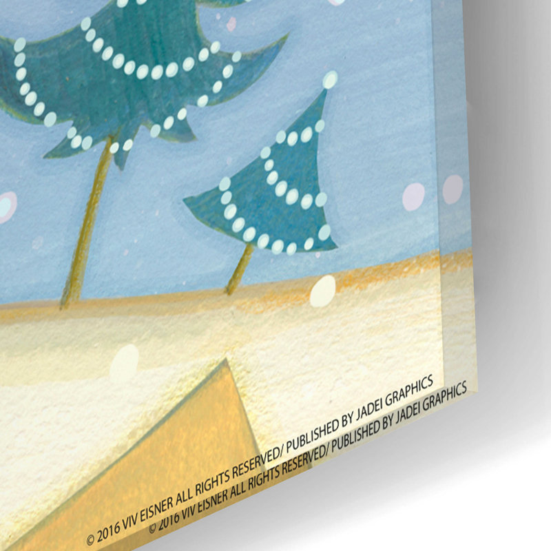 «Snowman 1 Nb» par Viv Eisner, art mural en verre acrylique, H 16 po x l 12 po x P 0,13 po