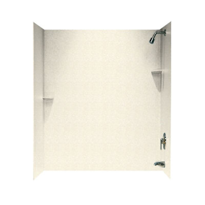 60'' W 30'' D 72'' H Alcove Solid Surface Wall