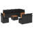  Garden Sofa Set Black