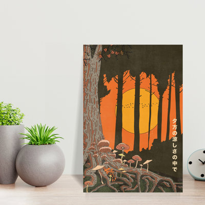 Art mural forêt d'automne
