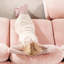 Canapé modulaire rose à 4 places avec configuration en forme de U et tissu chenille confortable, ensemble de ressorts ergonomique, coussin plissé, idéal pour les salons Matériau respirant à 4 places-697846211