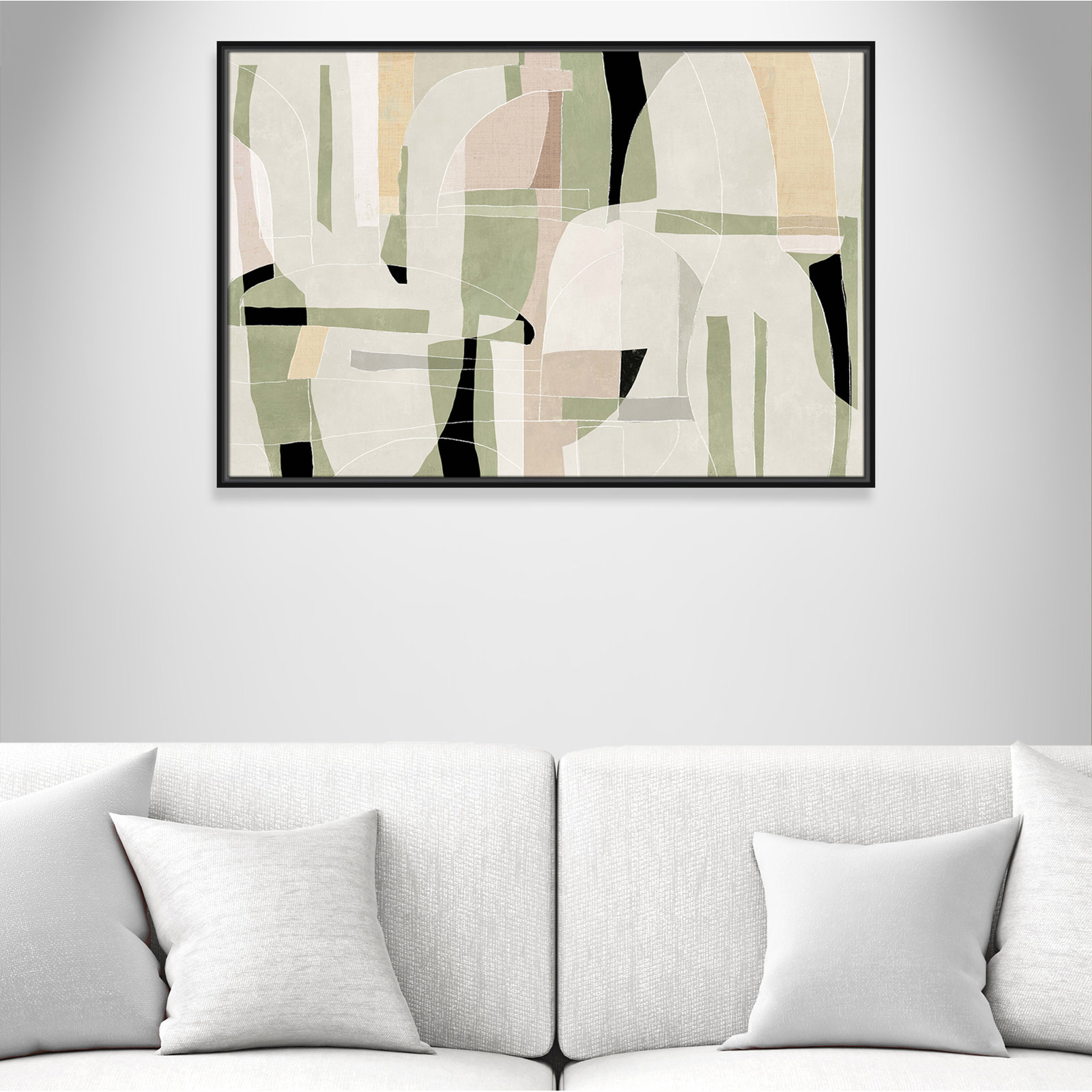 Brienne "Sunny Barcelona" Print, Black, 37.5" W x 25.5" H