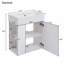 Meuble-lavabo flottant 21,6 po avec lavabo en céramique, rangement à gauche-249289058