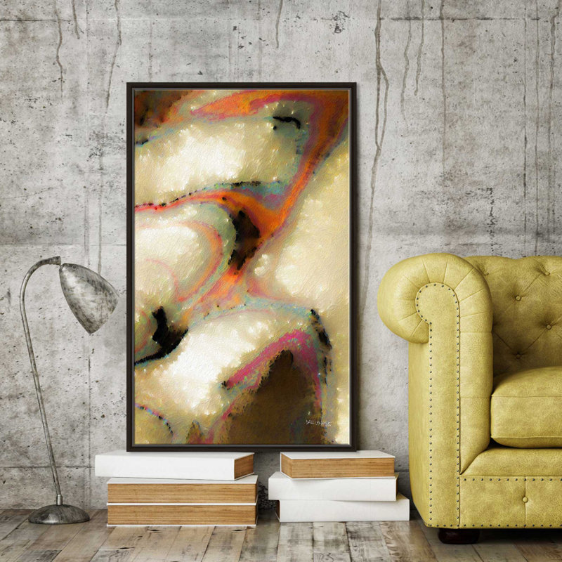 Reproduction d'art «Mark Matters 13: 2» par Mark Lawrence, Cadre flottant espresso, H 39,5 po x l 63,5 po x P 2 po
