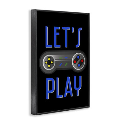 Vintage Lets Play Games Framed Giclee Art by Kim Allen