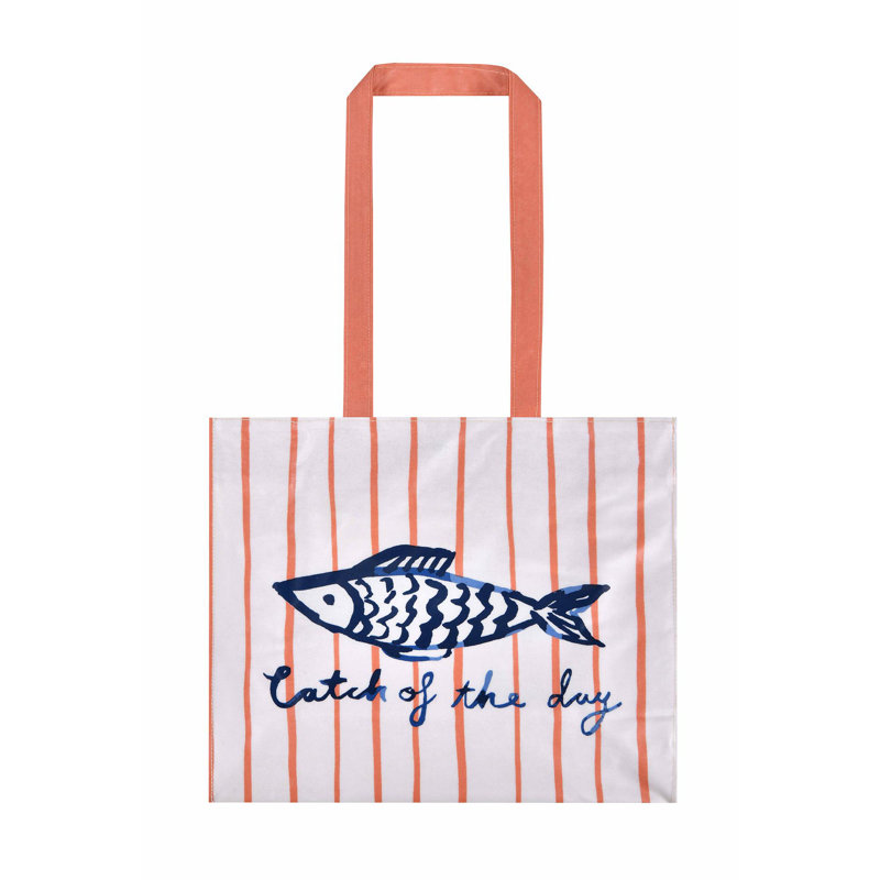 Catch Of The Day 100% Cotton, PVC Coating Picnic Tote Bag