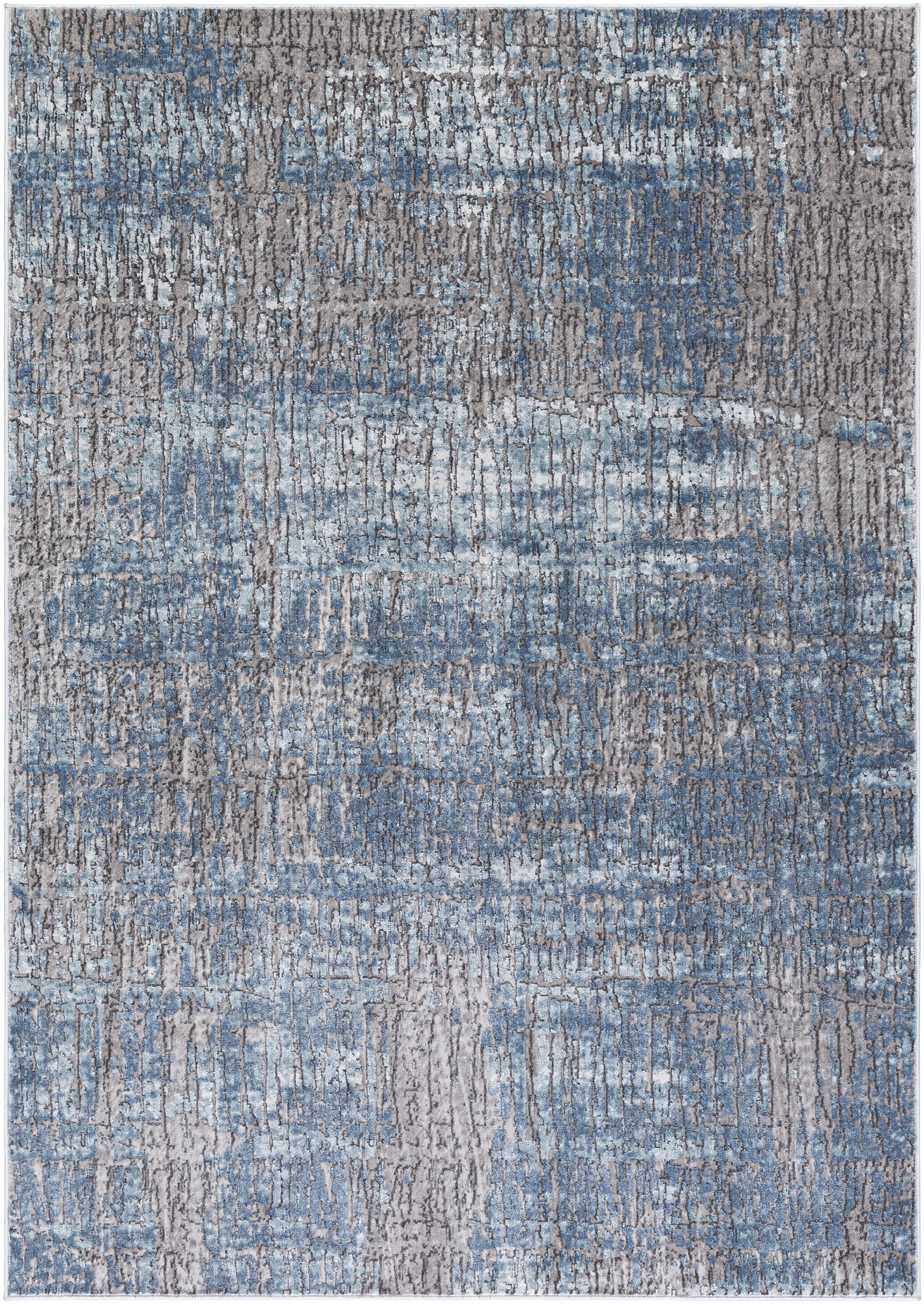 17 Stories Abstract Navy Area Rug | Wayfair