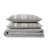 Ensemble d'édredon en coton 3 pièces gris-61202121