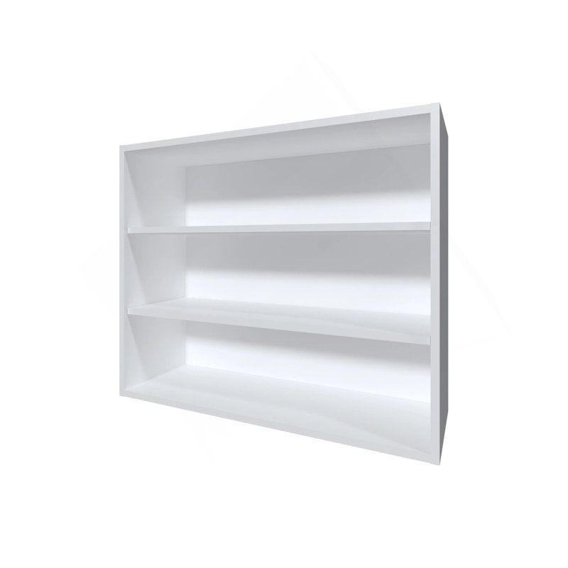 Armoire murale blanche avec rangement ouvert