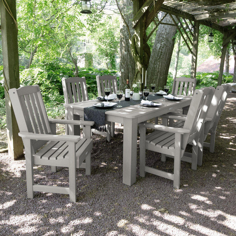 Ensemble repas pour 6 personnes Kile, Gris havre, L 84 po x l 42 po x H 36 po