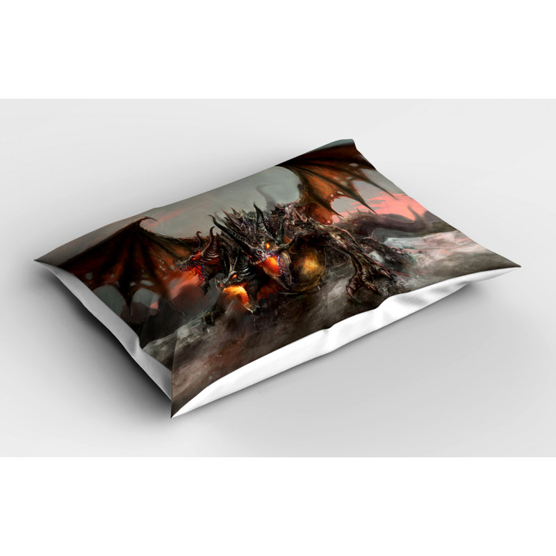 Dragon Polyester Sham Set, King