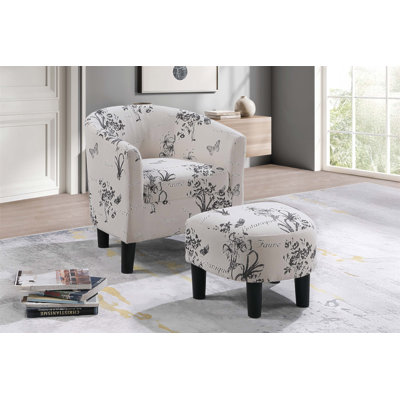 Chaise d'appoint et repose-pieds