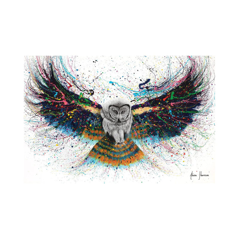 Hypnotic Twilight Owl- Gallery-Wrapped Canvas Giclée