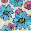 «Graphic Pink and Blue Floral II», reproduction d'art sur toile-20821336-72773206-72773470