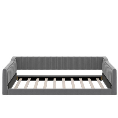 Twin XL Upholstery Daybed With Side Storage Pocket by Latitude Run