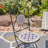 "Mary" Five Piece Rectangular Mosaic Garden Set - Navy/Yellow