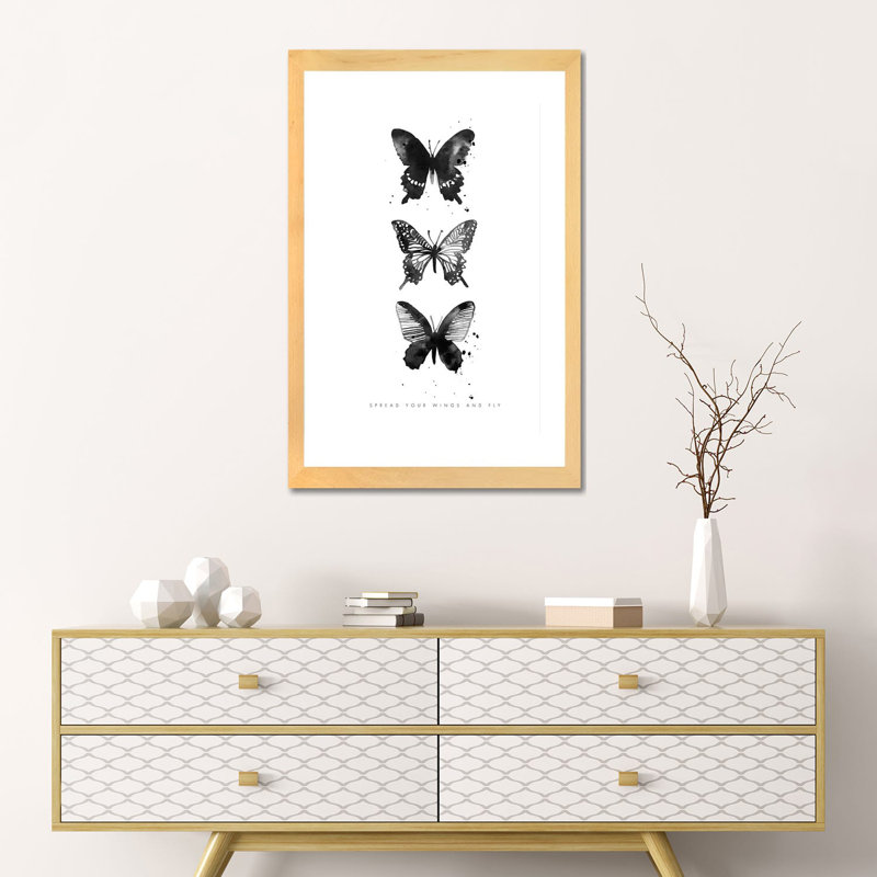 "Boho Terracota Road" par Mambo art studio-impression, H 24 po x l 16 po x p 1 po, Blanc, Toile avec cadre en bois beige