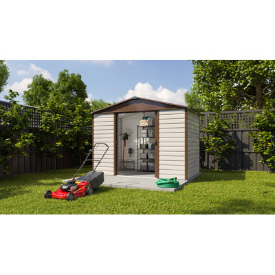 Apex 10 ft. W x 6 ft. D Metal Garden Shed