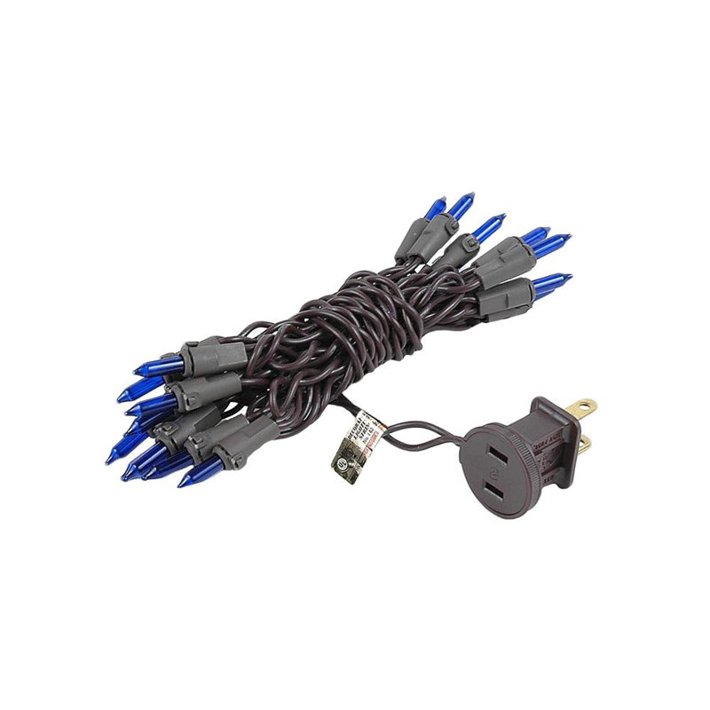 Mini-chaîne 20 ampoules pour l’extérieur 8,5' Pitman, Rouge / vert, Brun