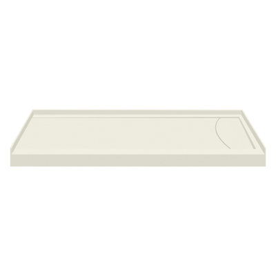 Transolid 60-in x 32-in Cast Solid Surface Tub Replacement Base Linear