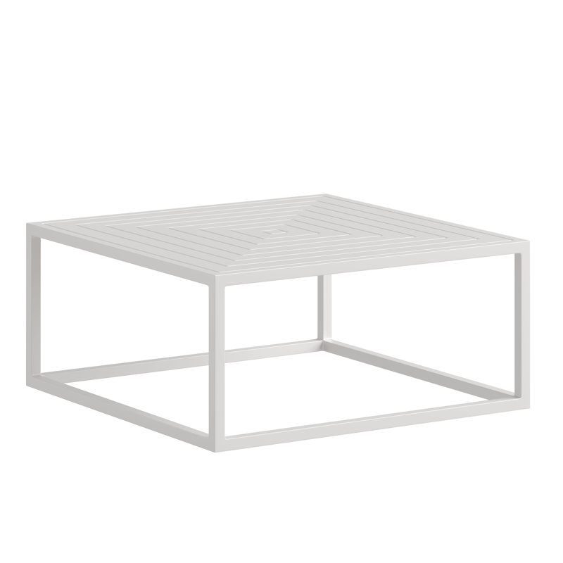 Square Cocktail Table, Alabaster