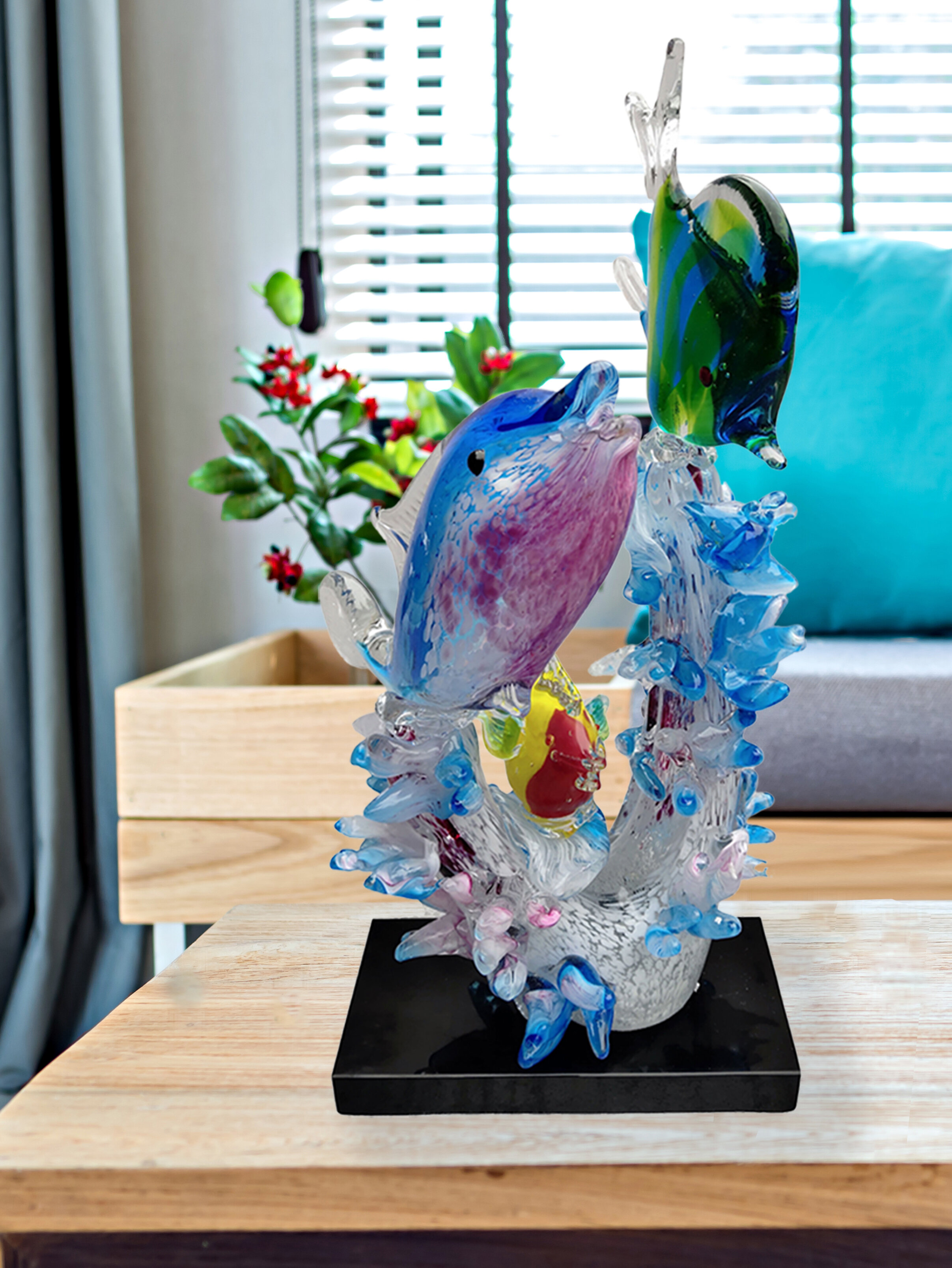 Dale Tiffany Coral Reef Handcrafted Art Glass Sculpture - Wayfair