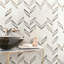 Kasol Marble And Mirrored Glass Mosaic-423910202