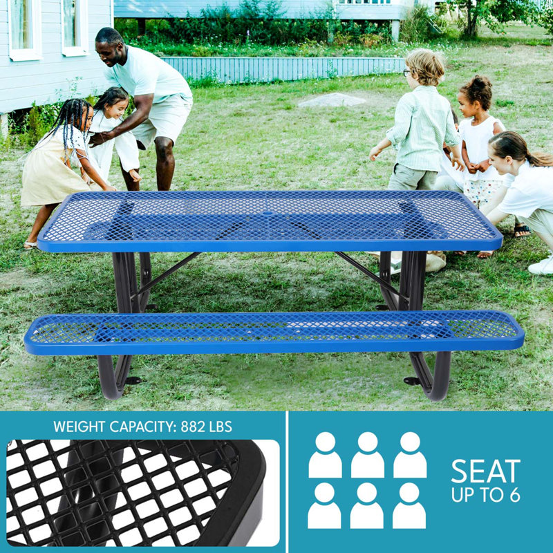 Banc de mobilier intérieur / extérieur, Bleu
