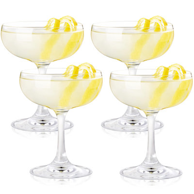 Verre à coupe, superbe ensemble de verres à martini Manhattan de Margarita Daiquiri, cocktail, accessoires de chariot de bar maison, 7 oz, ensemble de 4