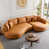 Orange Faux Leather