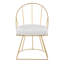 Chaise d'appoint rembourrée en velours Sienna-1761537547