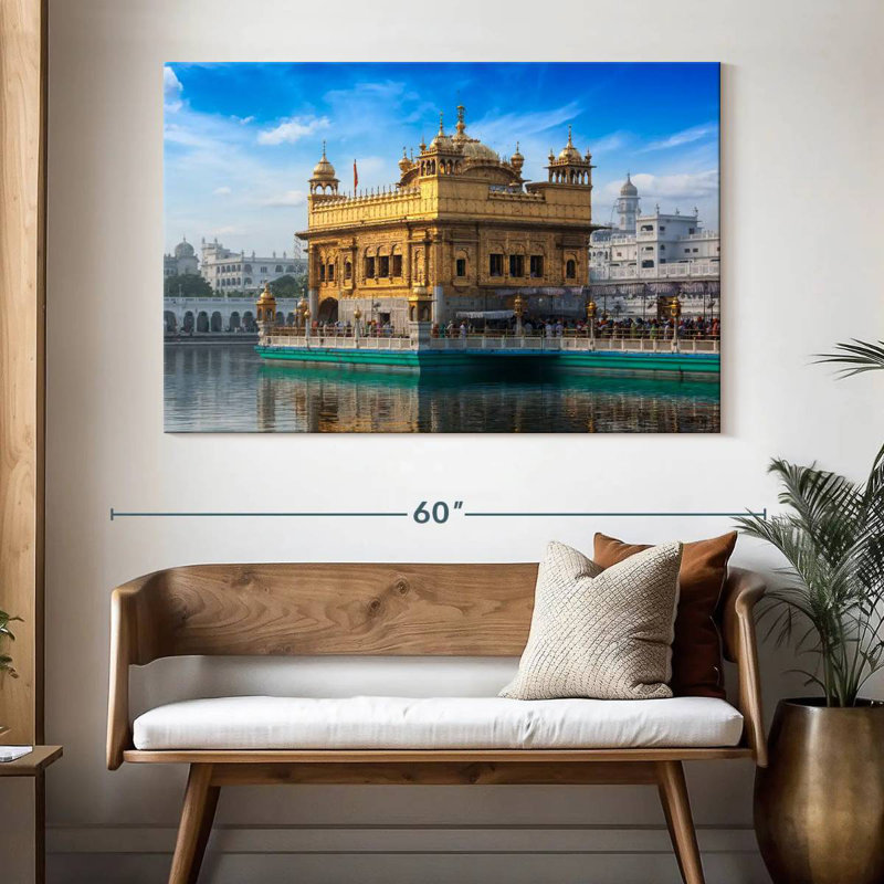 Lilie India's Golden Temple, H 34 po x l 51 po