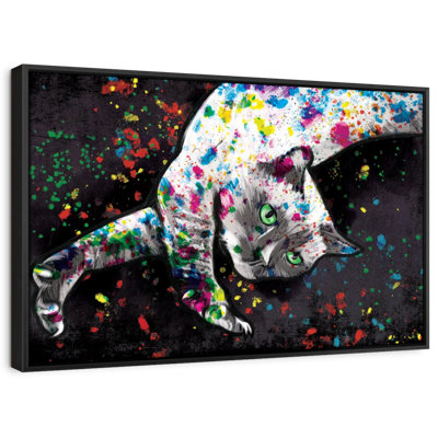 Animal "Peinture murale chat siamois"