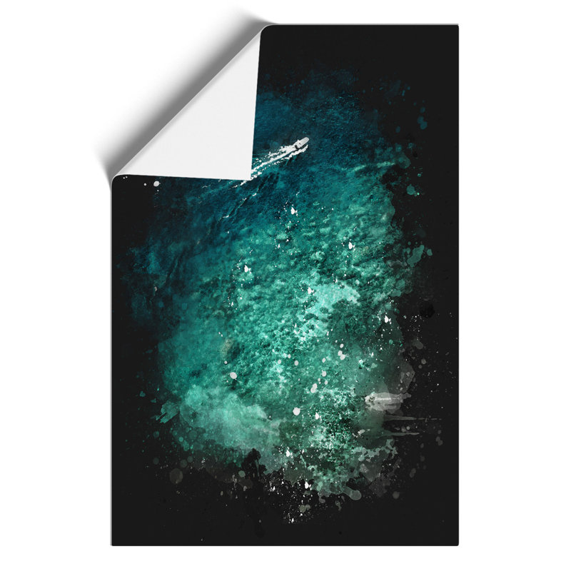 Boat Passing Capri In Italy - No Frame Print, 30cm H x 21cm W x 0.1cm D