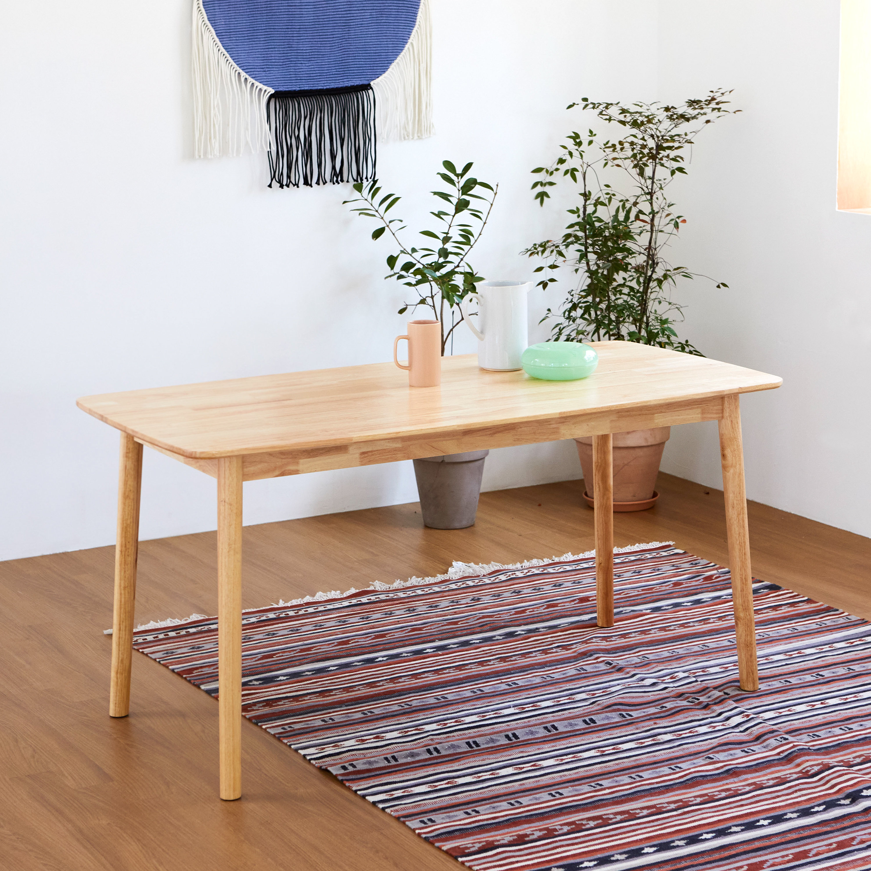 Corrigan Studio Husno Rectangular Solid Wood Dining Table & Reviews ...