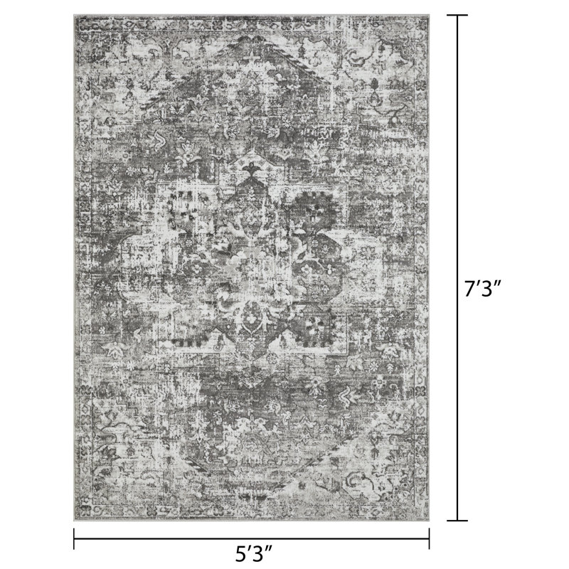 Ariez Oriental Indoor Rug, Rectangle 5'3" x 7'3"