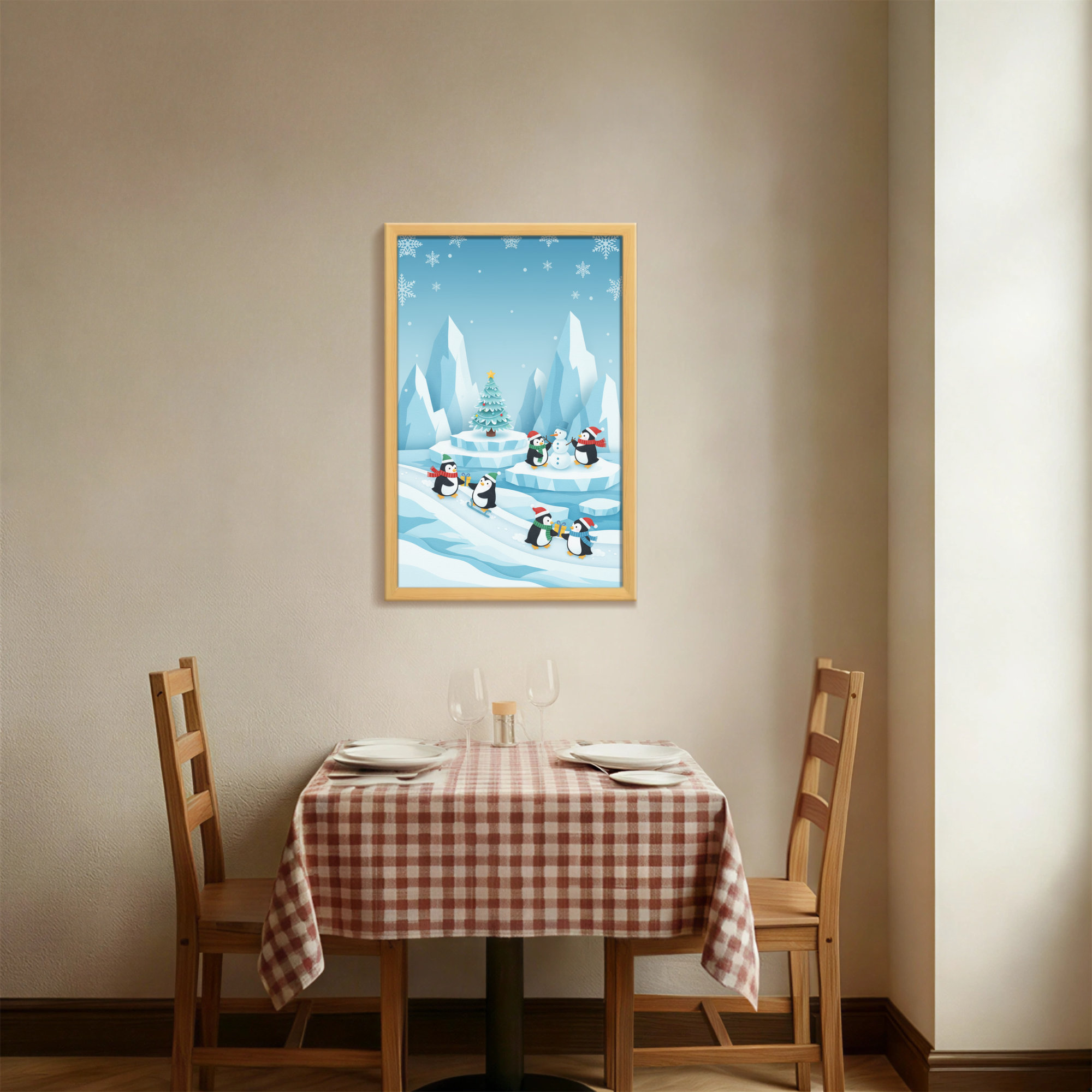 Foundry Select Christmas Penguins Snowman Christmas Tree Icebergs ...