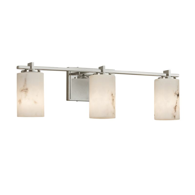 Éclairage pour meuble-lavabo 3 lumières Crew, Nickel brossé