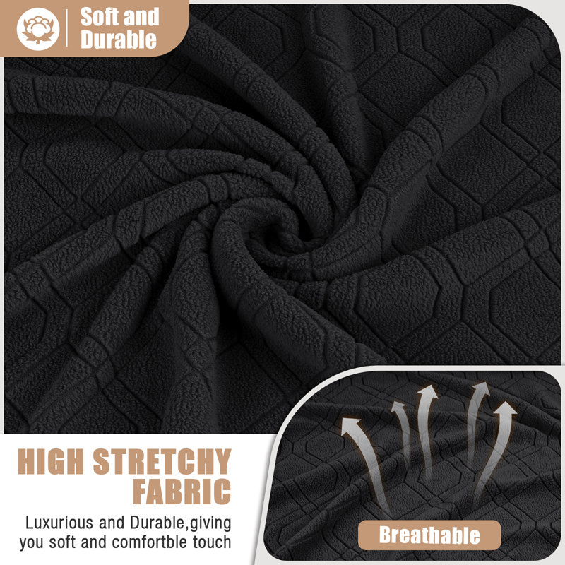 Causeuse inclinable avec housse pour console Wald Stretch, Noir