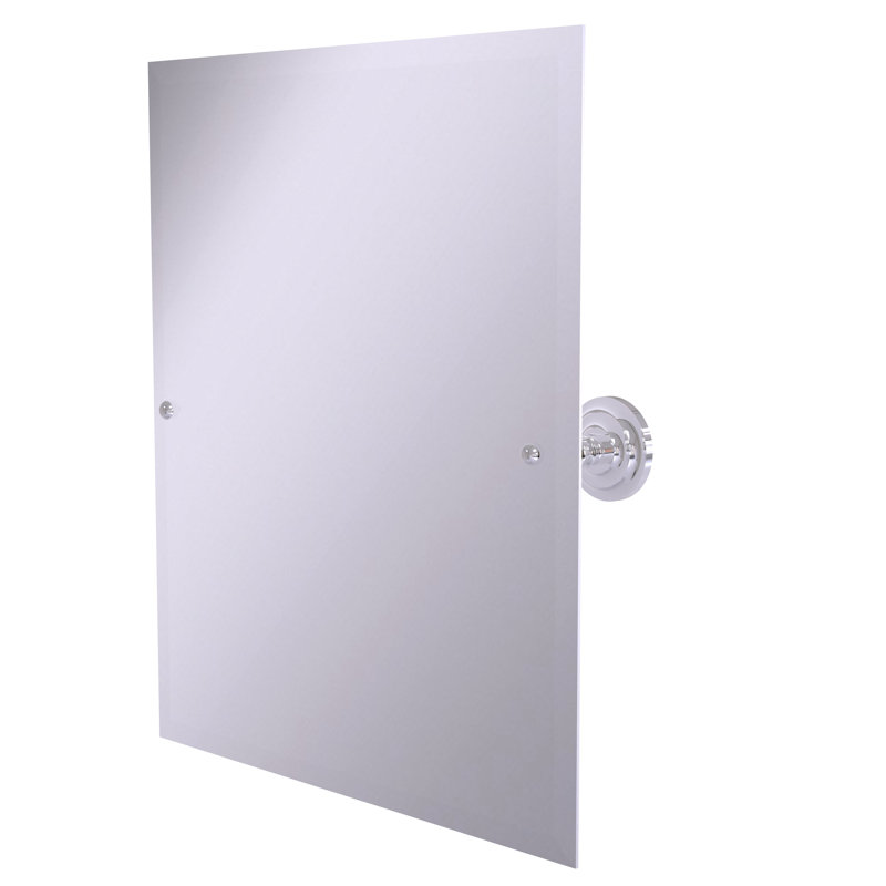 Miroir rectangulaire inclinable 21 "x 26" Jhene, Chrome poli