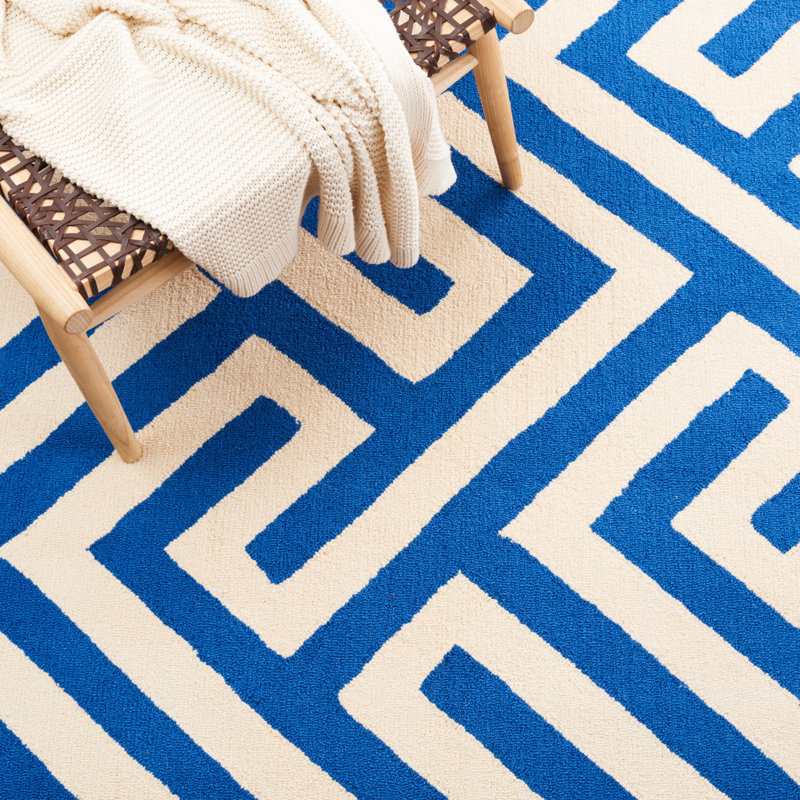 Rawlins Hand Hooked Performance Geometric Rug, Rectangle 5' x 8'