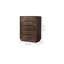 Commode d'appoint simple en noyer noir