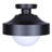 BAYLOR 1 Light Outdoor Ceiling, Black Finish
