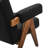 Lyra Boucle Fabric Armchair in Black-1924794580